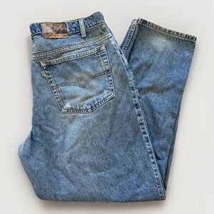 Vintage Levis 545 Jeans Mens 36 x 30 Denim Brown Tag Loose Fit Grunge 90s Skater